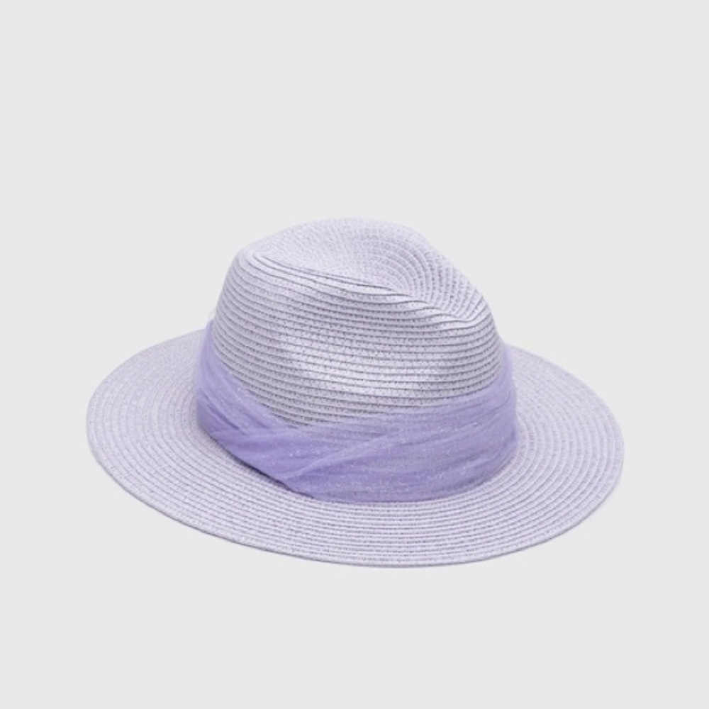 New! Eugenia Kim Courtney Hat Lavender One Size NWT